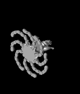 ursula -flexi tentacles 3d print model - Mito3D
