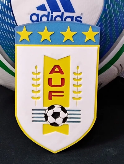 uruguay national fußball mannschaft untersetzer or plakette 3d by daddywazzy schöpfer on danke 3d print model - Mito3D