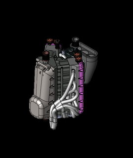 v12 moteur 3d modèle pleut 3d print model - Mito3D