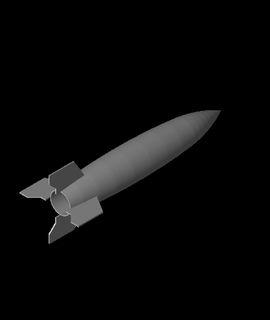 v2 Rakete 3d Modell hal 9000 danke 3d print model - Mito3D