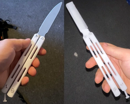v2 trainer buttefly knife - 3d by iceman2511 on thangs 3d print model - Mito3D