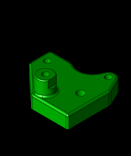 v3 fléchir mount base nut piègesstp 3d modèle 3d print model - Mito3D