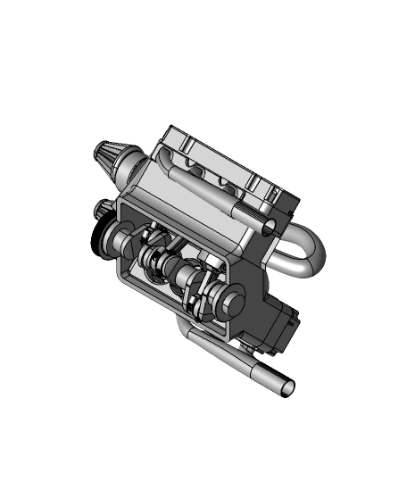 v6 moteur étape montage 3d modèle pleut 3D print model - Mito3D