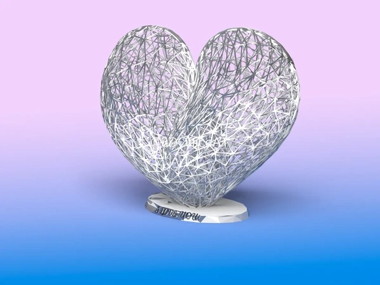 valentine's day heart - i love 3d by 3dofficeat on thangs head 3d print model - Mito3D