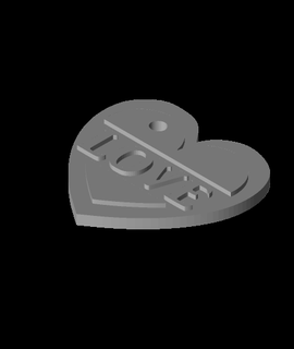 San Valentino giorno chiave catena design hobby Giochi 3d print model - Mito3D