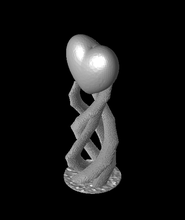 valentine heart ornament 3d model 3dprintbunny thangs 3d print model - Mito3D