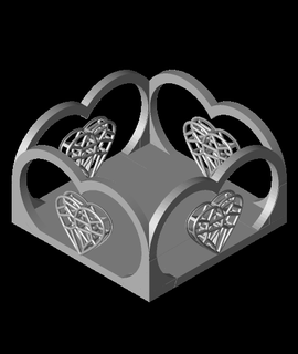 valentines open heart boxstl Home & Garden 3d print model - Mito3D