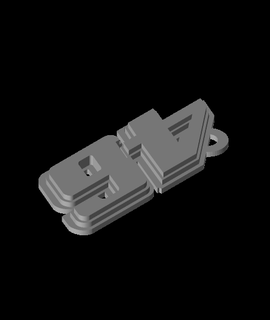 Valentino Rossi 46 porte clés billet gratuit 3d print model - Mito3D
