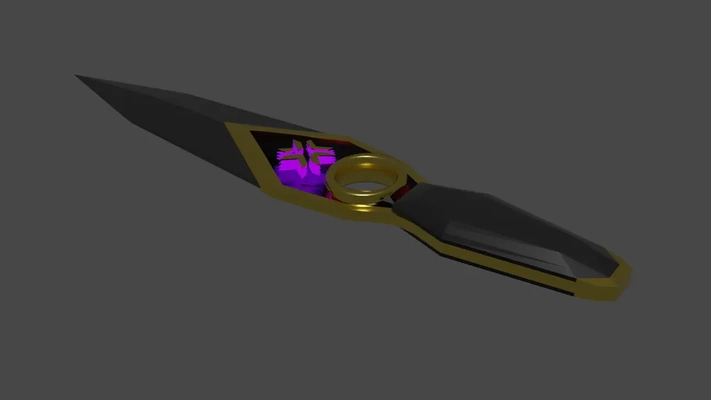 valorant champions 2023 kunai - 3d by krusemeister on thangs 3d print model - Mito3D
