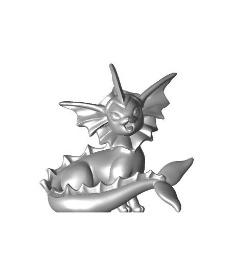 Vaporeon Pokémon Ventilator Kunst Unterhaltung 3D print model - Mito3D