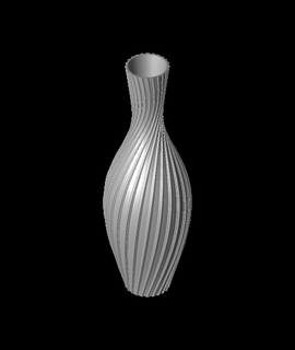 vase twisted clover shape fillets 3d model thangs 3d print model - Mito3D