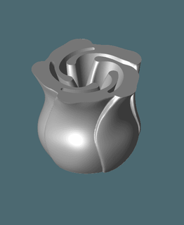 vaserose fullsize withbottomstl -   latchnlock  3d print model - Mito3D