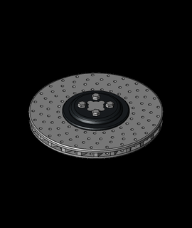 ventilated brake diskstp 3d model thangs 3d print model - Mito3D