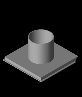 havalandırma hortum adaptör panel slide 3d print model - Mito3D