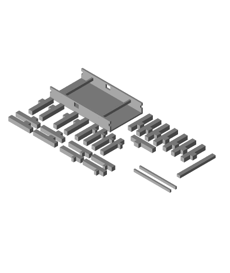 version 2 mechanical 1b memory module 3D print model - Mito3D
