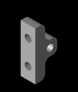 vertical pulley holderstl 3d model evanhecht thangs 3d print model - Mito3D