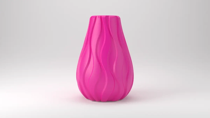 vertical waves vase - 3d by jwalker55 on thangs 3d print model - Mito3D