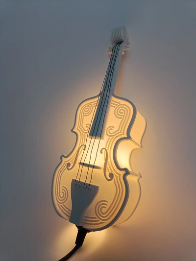 violín lámpara 3d by ri0m0 on gracias 3d print model - Mito3D