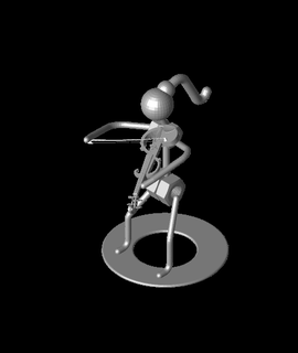 violinista 3d modelo mascotas gracias 3d print model - Mito3D