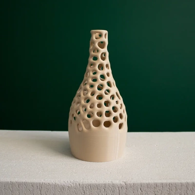 voronoi dekoration vase schlanker druck 3d by on danke 3d print model - Mito3D