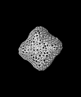 Voronoi tasarım 06 stl ölçeklenebilir sanatlar eğlence 3d print model - Mito3D