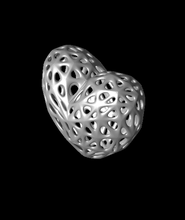 Voronoi kalp 3d model thinair3d teşekkürler 3d print model - Mito3D