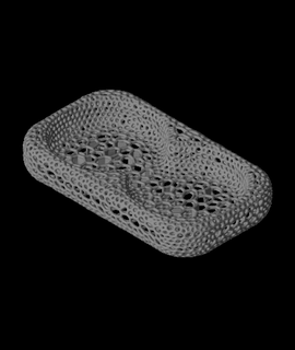Voronoi sıvı sabun Kulp destek 3d model sevgilimrfalcon teşekkürler 3d print model - Mito3D