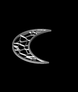 voronoi lune duveteux 3d print model - Mito3D
