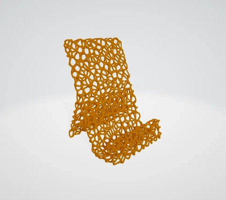 voronoi pattern phone stand - 3d by dax-patel on thangs 3d print model - Mito3D