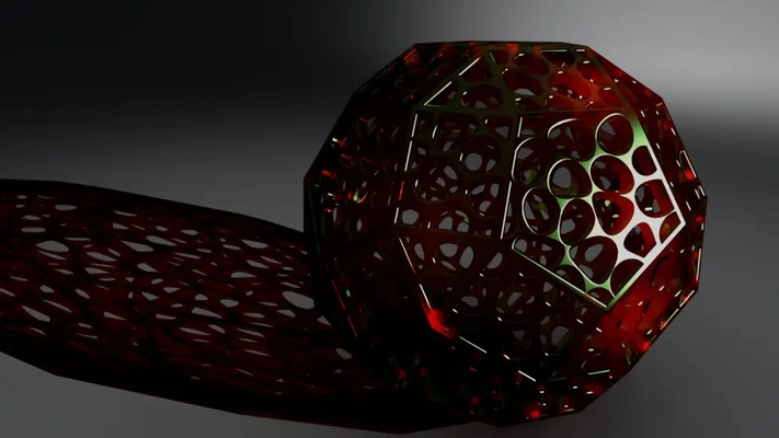 voronoi rhombicosidodecahedron prueba 3d by tobiasreckinger on gracias 3d print model - Mito3D