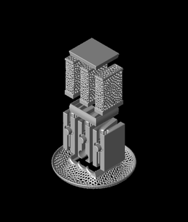 Voronoi yükseltmeler modüler Şeker muafiyet Gıda İçmek 3d print model - Mito3D
