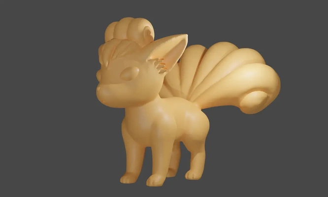 vulpix pokemon - 3d by jangy on thangs 3d print model - Mito3D