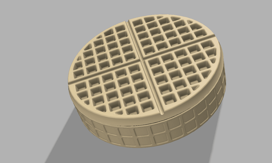 waffle box - threaded keepsake butter thelightspd 3d print model - Mito3D