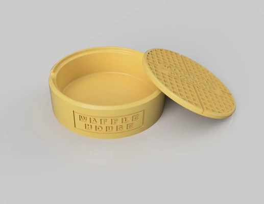 waffle casa recipiente 3d by postura on 3d print model - Mito3D