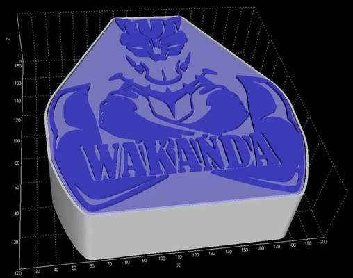 wakanda forever box - 3d by milvetretired on thangs 3d print model - Mito3D