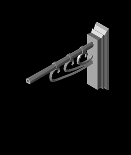 Mauer Laterne wasuremono4010 3d print model - Mito3D