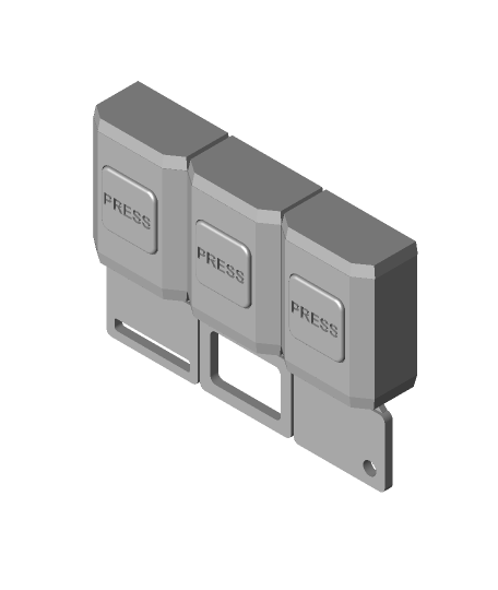 pared montar llave percha 3d modelo electrosincro gracias 3D print model - Mito3D