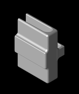 wall mount small tablets - comma 3d print model - Mito3D