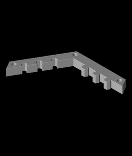 wall mounting bracketstl 3d model thangsdennis thangs 3d print model - Mito3D