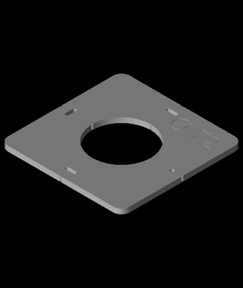 wall plate hole template 3d model petgreen thangs 3d print model - Mito3D