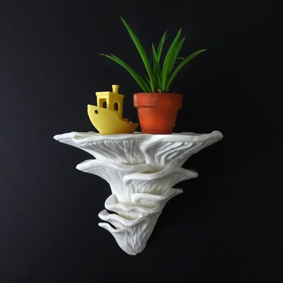 mur étagère djamor champignon 3d by gazzaladra 3d print model - Mito3D