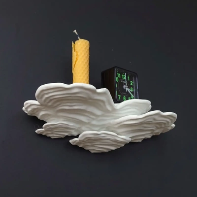 mur étagère ostrea champignon 3d by gazzaladra 3d print model - Mito3D