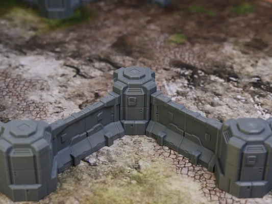 walls wall sci-fi - set 3d by thelayersmith on thangs 3d print model - Mito3D