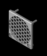 wanhao i3 duplicateur extrudeuse ventilateur gril 3d modèle 3d print model - Mito3D