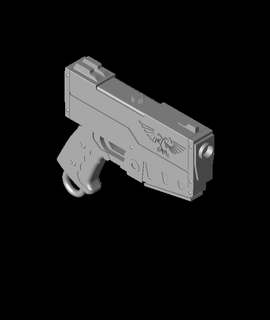 Kriegshammer 40k Pistole Hyve 3d print model - Mito3D