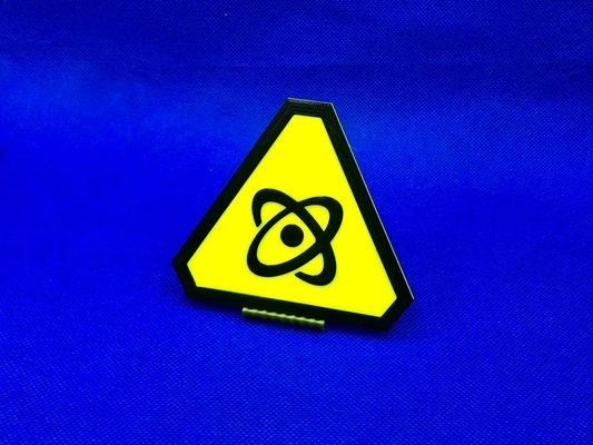 warning sign - atomic 3d by kosteklvp on thangs 3d print model - Mito3D