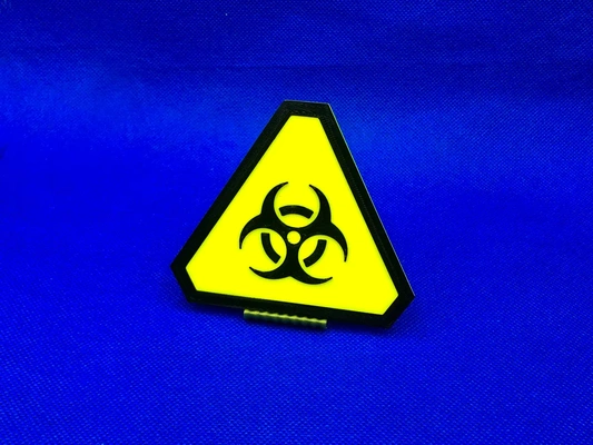 uyarı işaret biyolojik tehlike 3d by kemik teşekkürler 3d print model - Mito3D