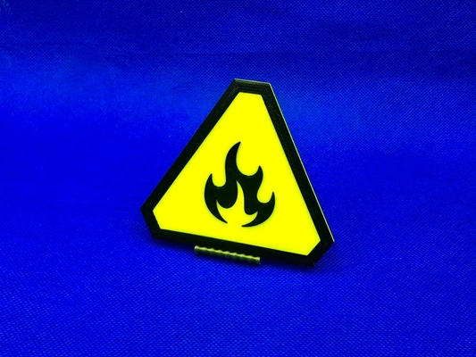 warning sign - fire 3d by kosteklvp on thangs business & industrial printing publishing 3d print model - Mito3D