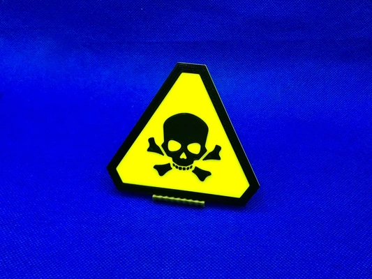 warning sign - toxic 3d by kosteklvp on thangs 3d print model - Mito3D