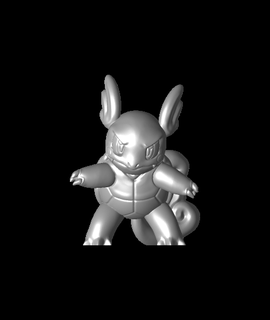 wartortle Pokémon ventilateur art arts divertissement 3d print model - Mito3D